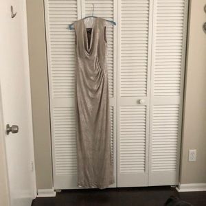 Gold Long Evening Dress. Ralph Lauren Size 6